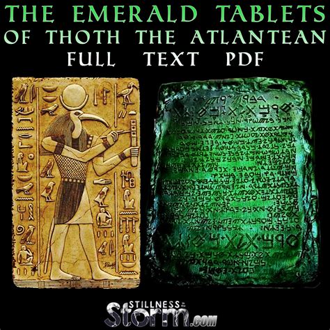 emerald tablets of thoth location.